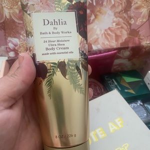Bath and Body Works “Dahlia” body cream and wash